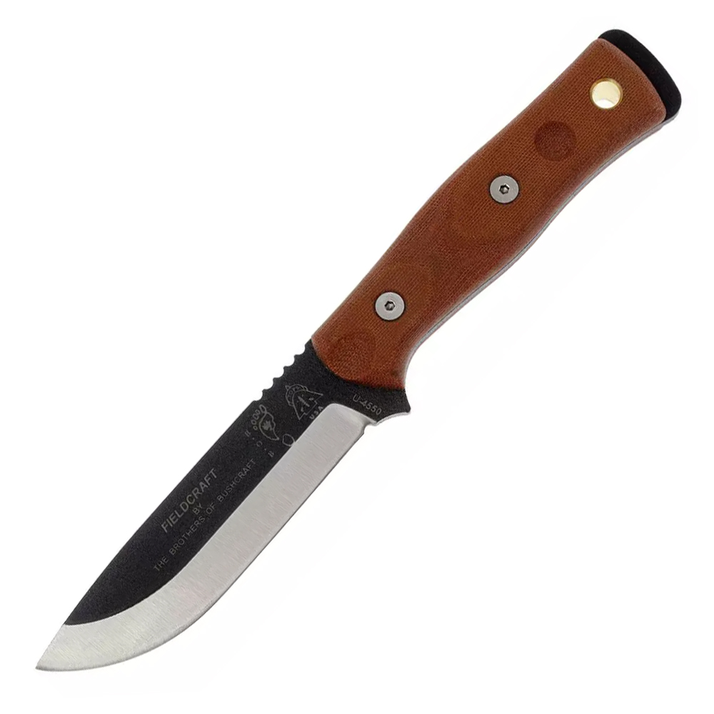 TOPS Fieldcraft BOB Brothers of Bushcraft Hunter 1095 Brown Micarta BROS-01 1