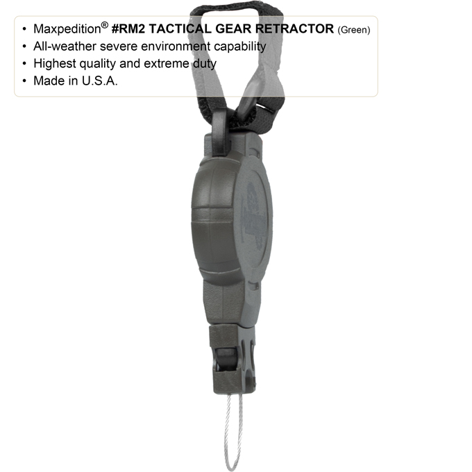 Maxpedition Tactical Gear Retractor - Medium - Strap RM2 3