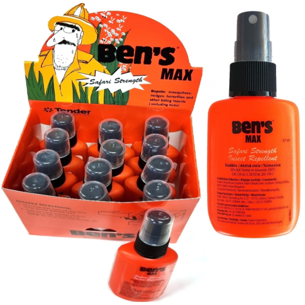 Репелент Ben's Max 50 DEET Tick and Insect Repellent 37 ml. 2