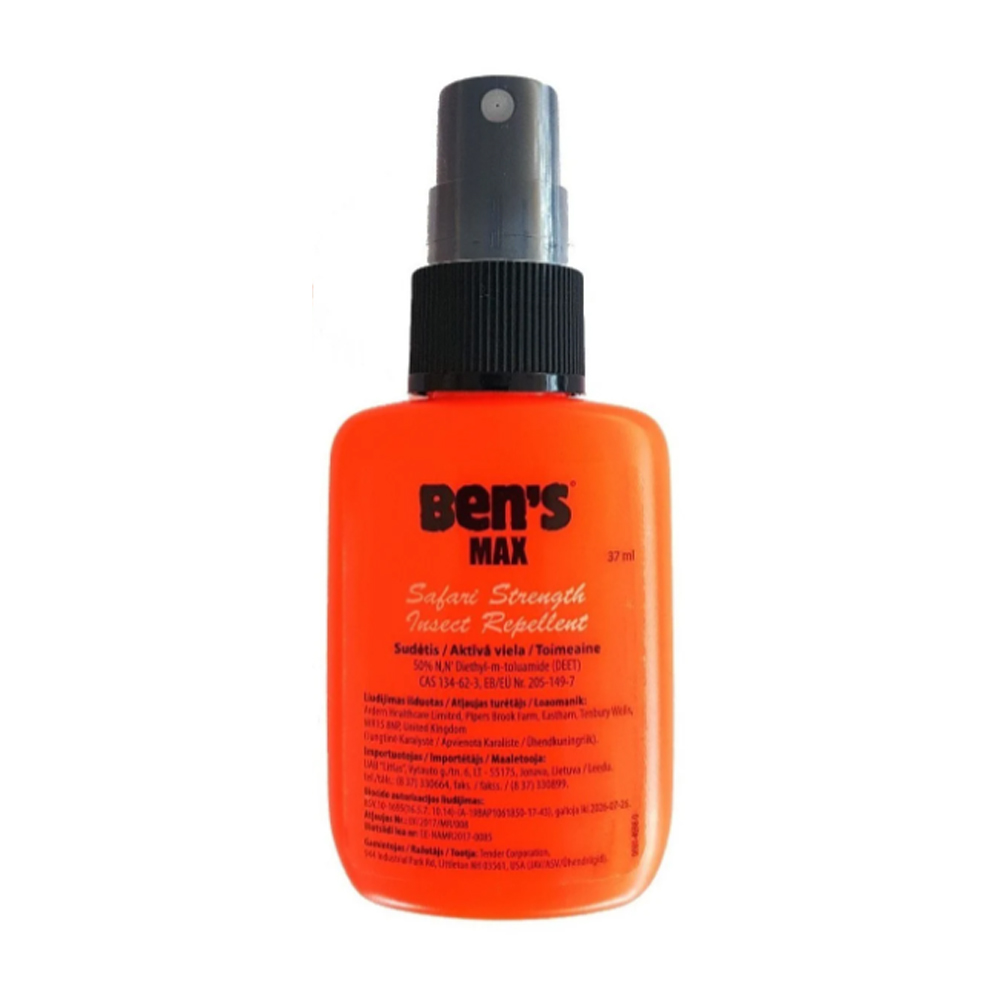 Репелент Ben's Max 50 DEET Tick and Insect Repellent 37 ml. 1