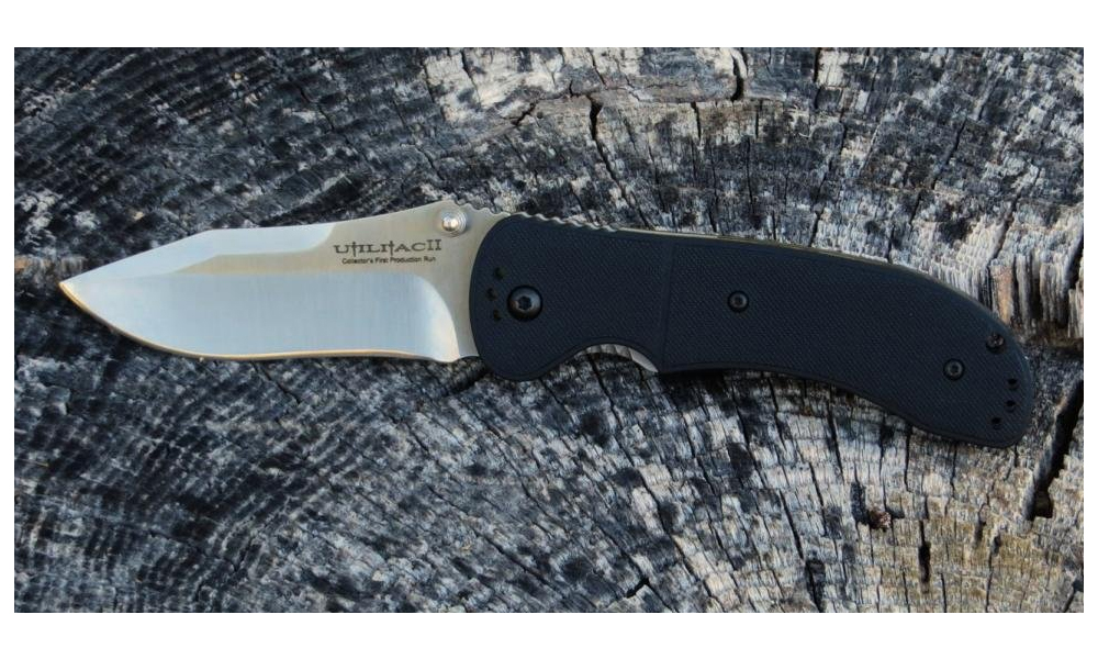 Ontario JPT-3R Drop Point - BLK Round Handle  3