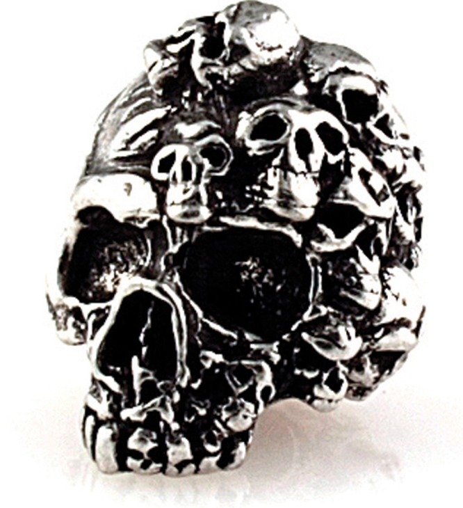 Schmuckatelli Skull Bead Pewter 5