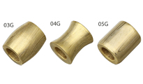 Grindworx  Gold Plated Damascus Barrel Beads