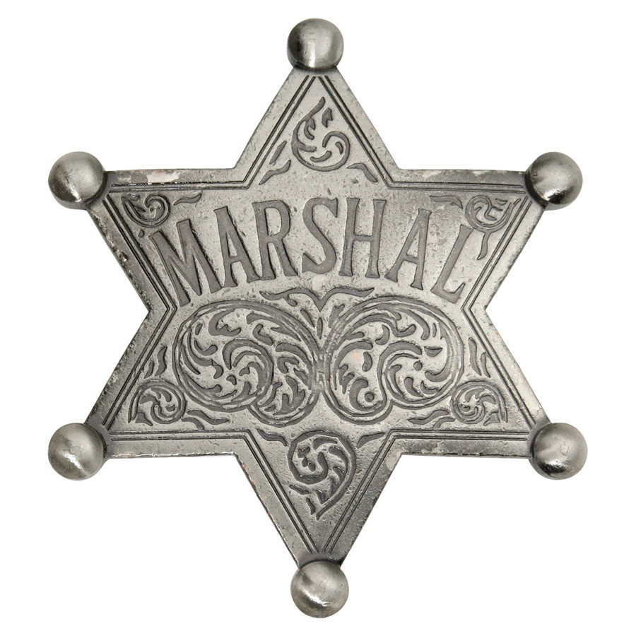 Значка Old West Marshal Badge 1