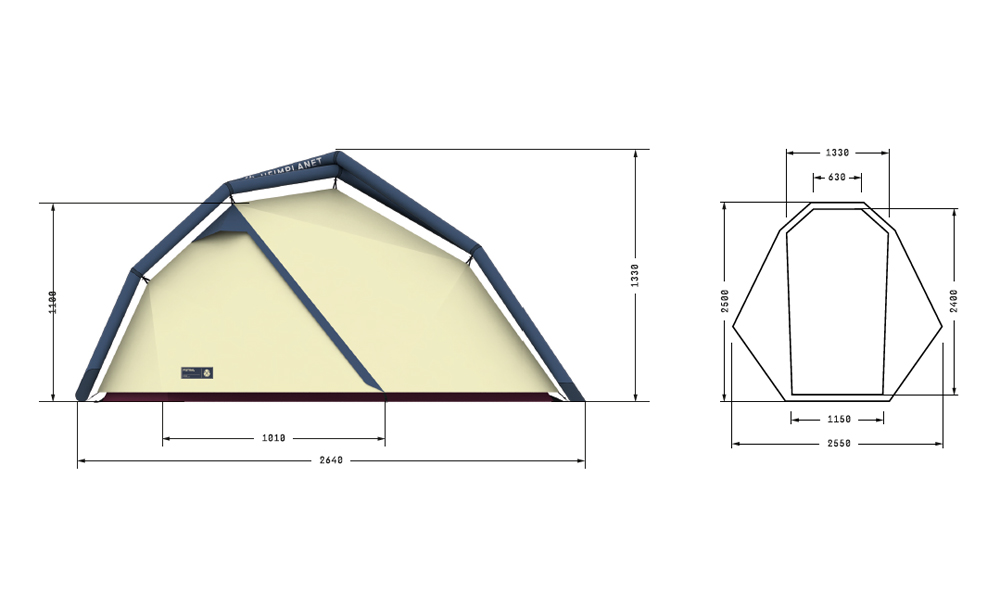 Надуваема палатка Heimplanet  Fistral 13