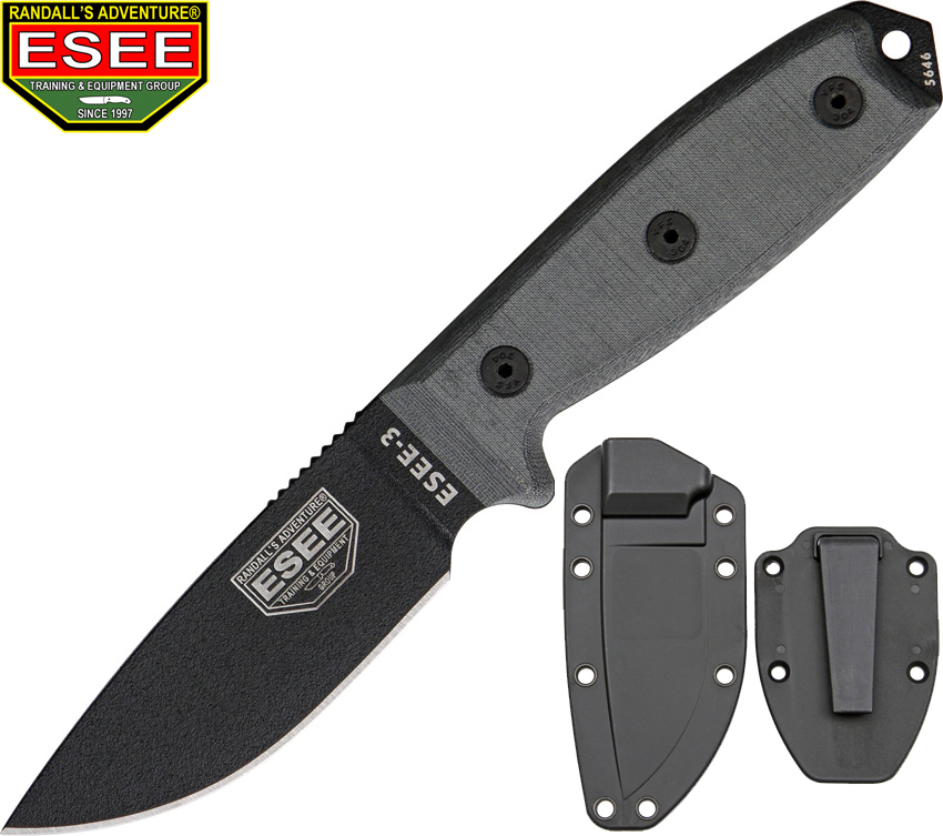 ESEE 3 BLACK BLADE 6