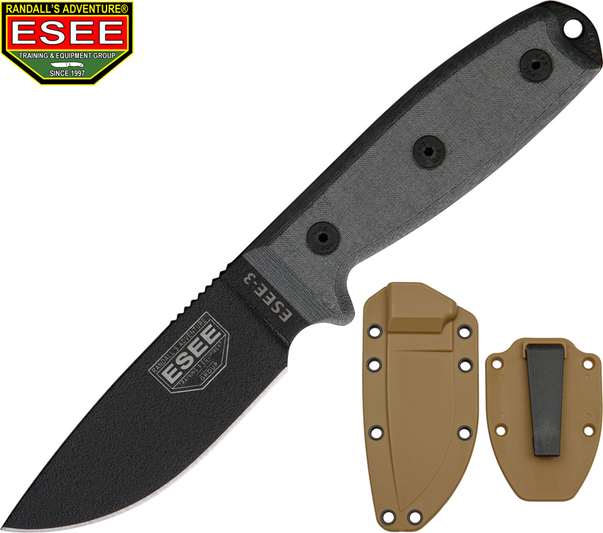 ESEE 3 BLACK BLADE 3