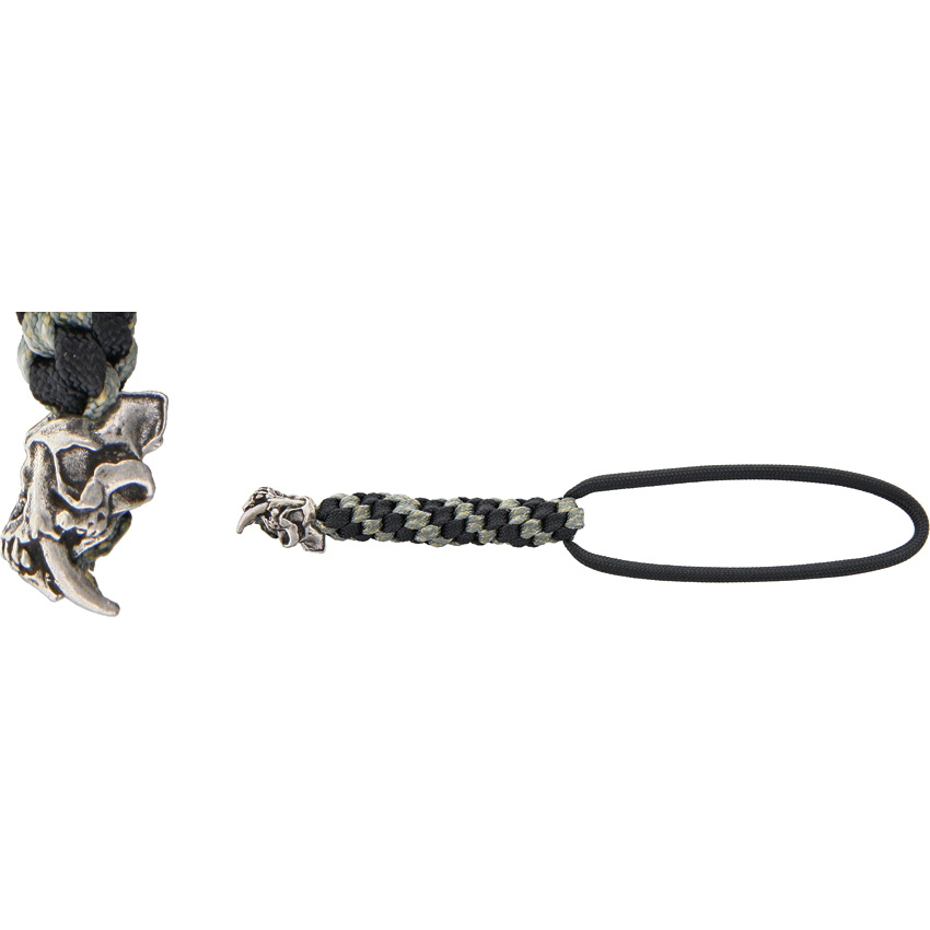 Schmuckatelli Sabretooth Skull Bead Pewter 2