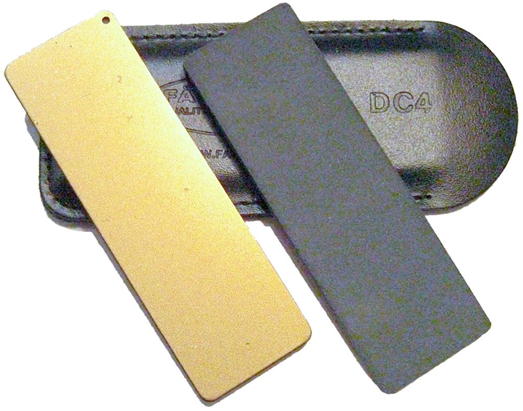 Диамантено-керамично точило Fallkniven DC4 с кожен калъф 1