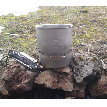 BCB Система за готвене от неръждаема стомана Crusader Cooker 4