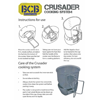 BCB Система за готвене от неръждаема стомана Crusader Cooker 7