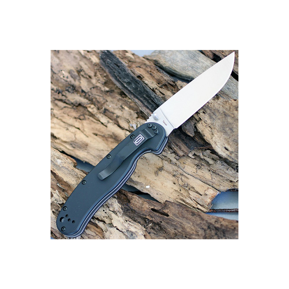 Ontario Rat 1 D2 Linerlock Black 8867 4