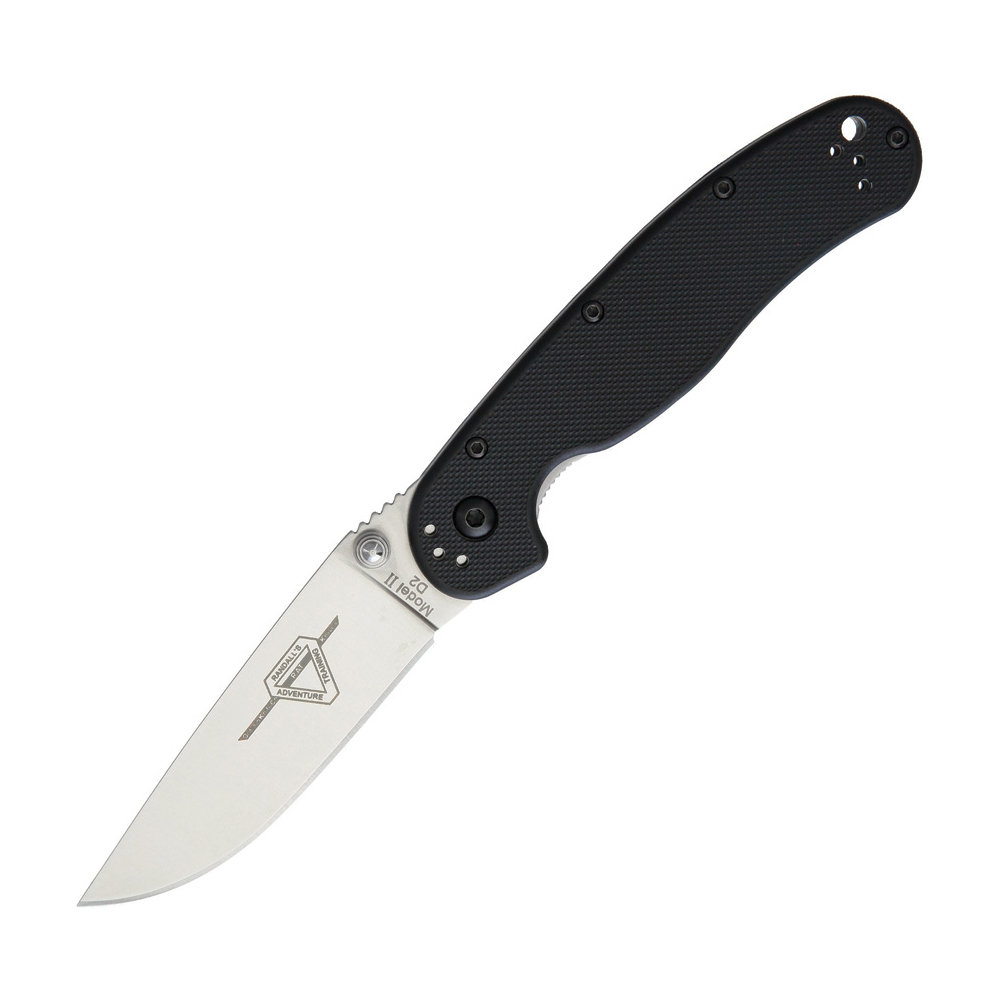 Ontario RAT 2 Linerlock D2 Black 8828 1