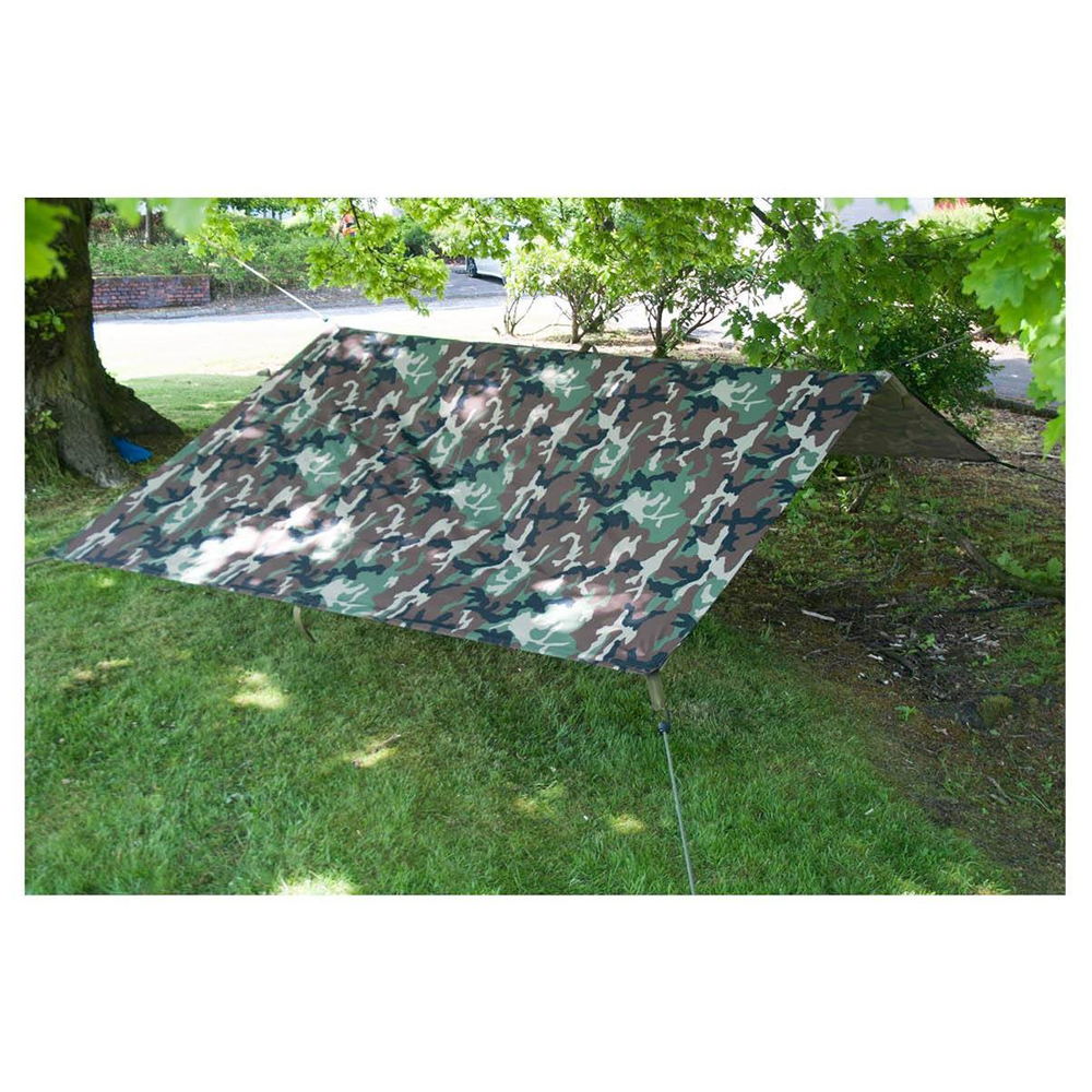 Камуфлажно платнище Mil-Tec Woodland Tarpaulin 4