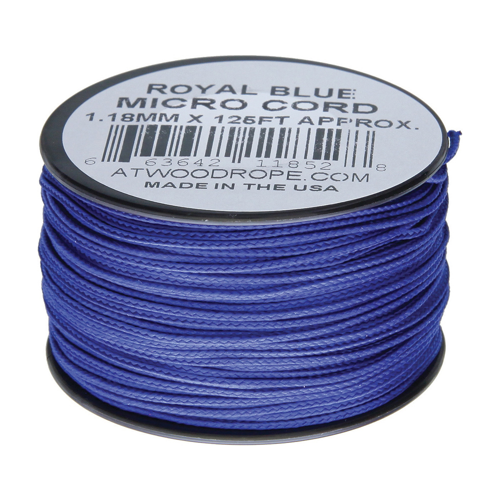 Плетено влакно Atwood Rope Micro Cord 125 ft Royal Blue 1