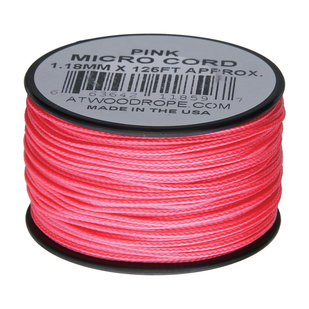 Плетено влакно Atwood Rope Micro Cord 125 ft Pink 1