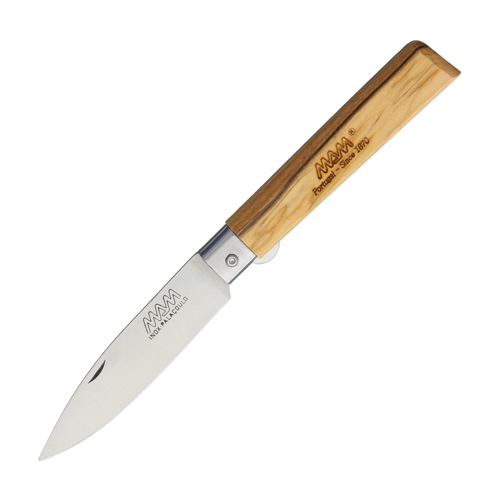 Mam Linerlock Drop Point Olive 2036L 1