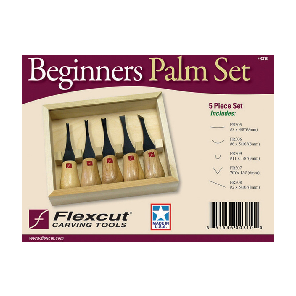 Дърворезбарски комплект Flexcut Beginners Palm Set  2
