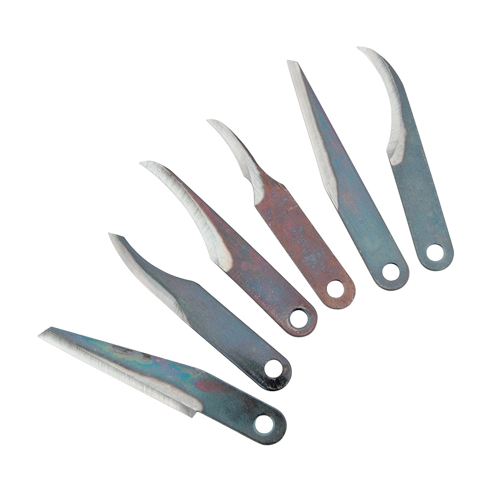 Резервен комплект от 6 дърворезбарски остриета за Warren Basic Carving Kit 1