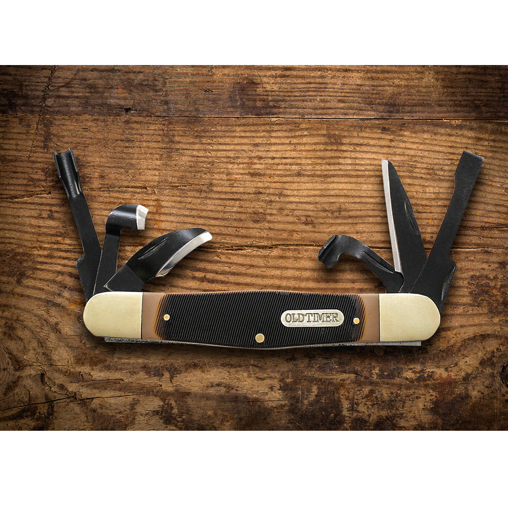 Schrade Old Timer Splinter Carving  7