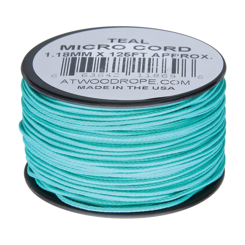 Плетено влакно Atwood Rope Micro Cord 125 ft Teal 1