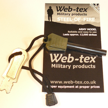 Запалка WEB-TEX STEEL-OF-FIRE  ARMY 3