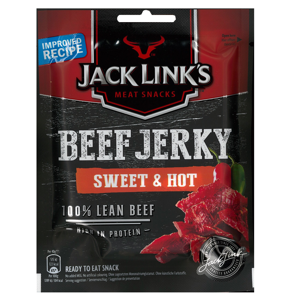 Jack Links Сушено говеждо Beef Jerky Sweet &amp; Hot 40гр. 1