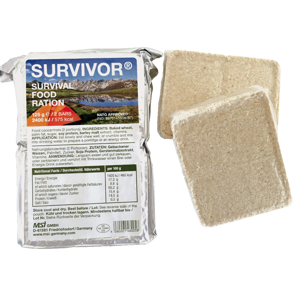 SURVIVOR Emergency Ration 125g 1