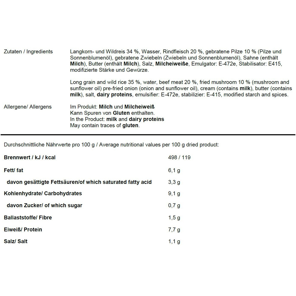 Forestia Beef Stroganoff - самозатоплящ се пакет 2