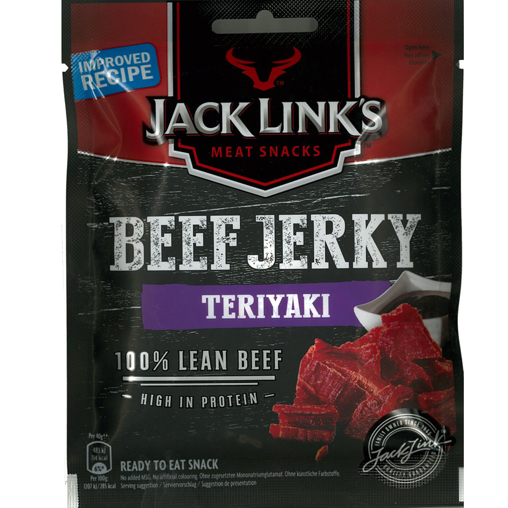 Jack Links Сушено говеждо Beef Jerky TERIAKI 40гр. 1