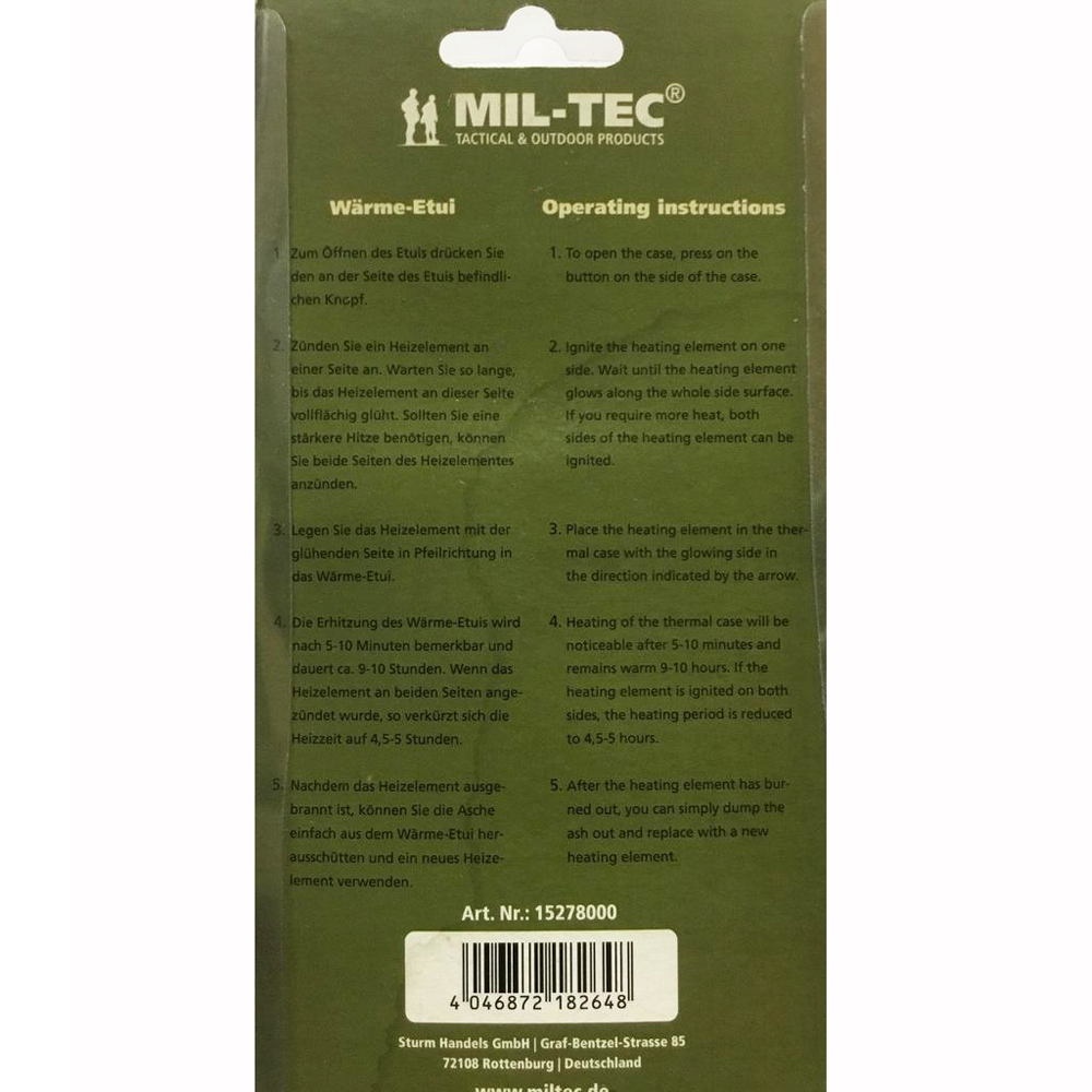Mil-Tec Джобна печка Pocket Handwarmer For Fuel Sticks 6