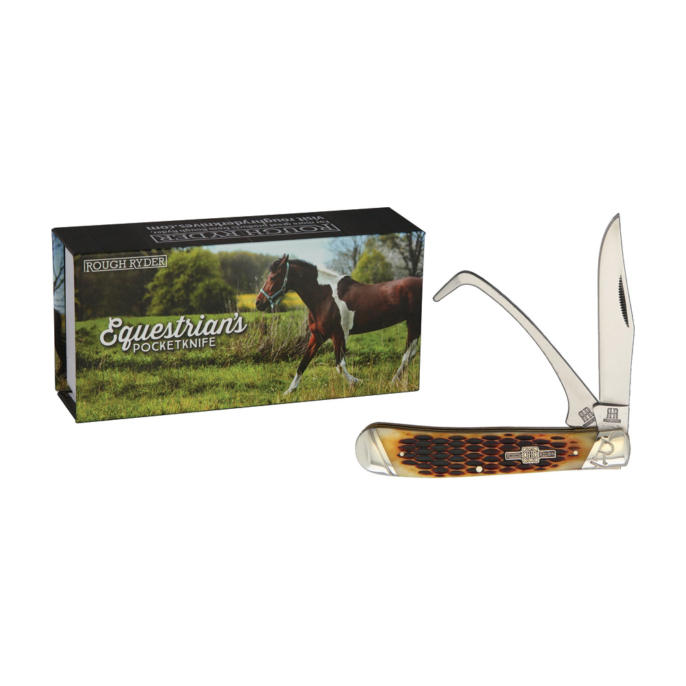 Rough Rider 1971 Equestrian Trapper Amber Bone 2