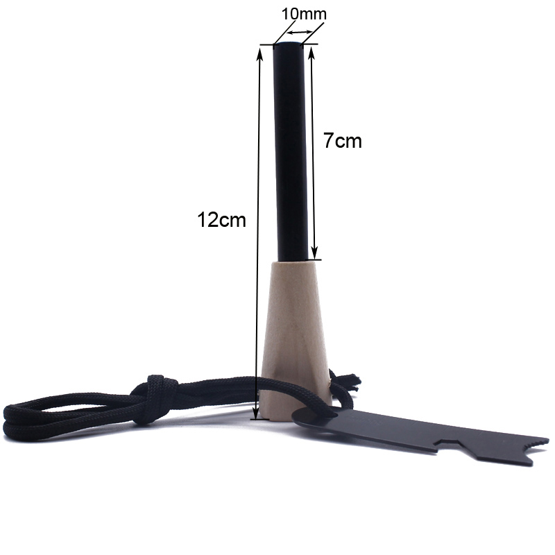 Ферородна запалка 10x70 с дървена дръжка и мулти страйкър 2