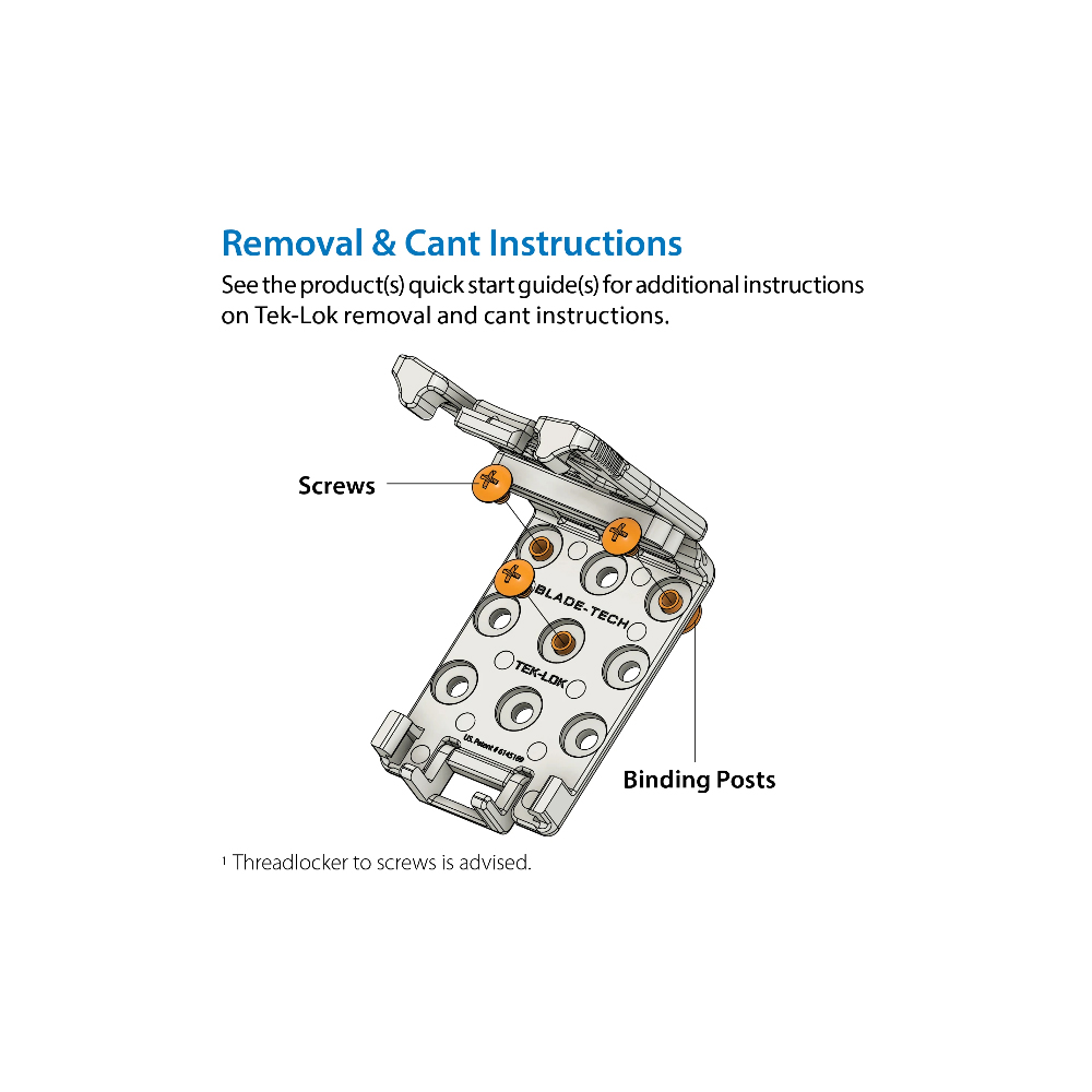 Blade-Tech Tek-Lok - Black with Knife Sheath Hardware 14