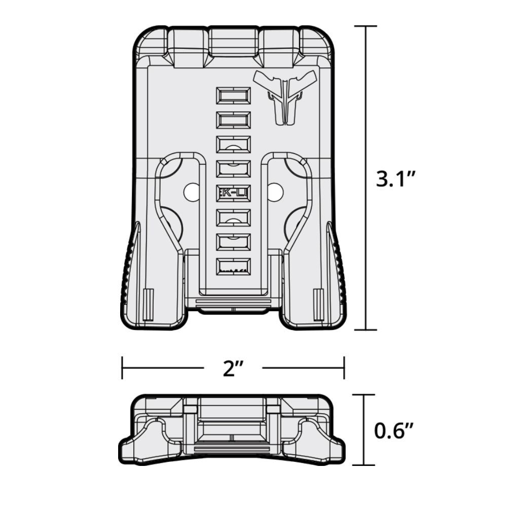 Blade-Tech Tek-Lok - Black with Knife Sheath Hardware 10