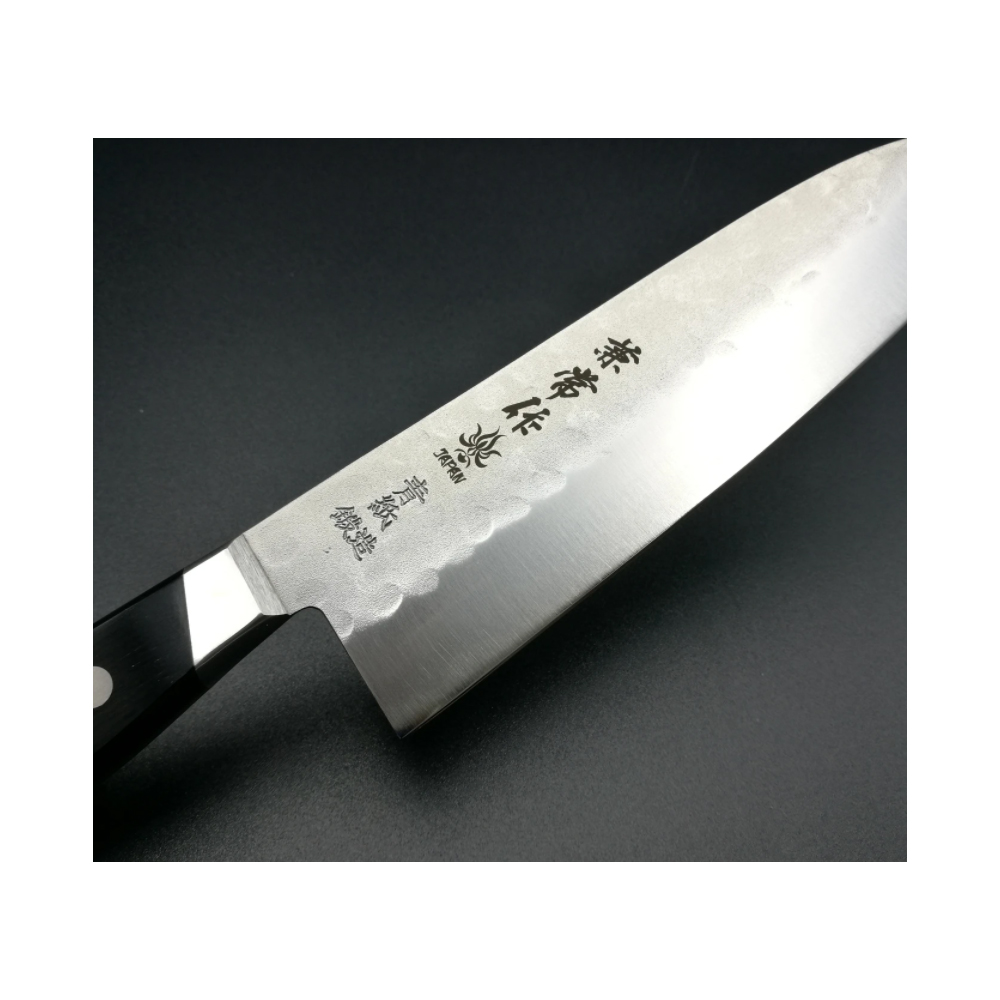 KANETSUNE HAMMERED AOGAMI SANTOKU KC-921 4