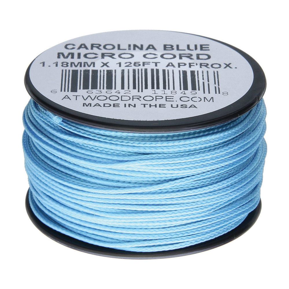 Плетено влакно Atwood Rope Micro Cord 125 ft Carolina Blue 1