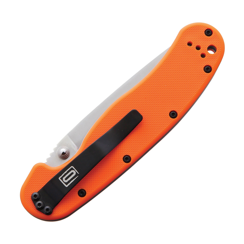 Ontario Rat 1 D2 Linerlock Orange 8867OR 2