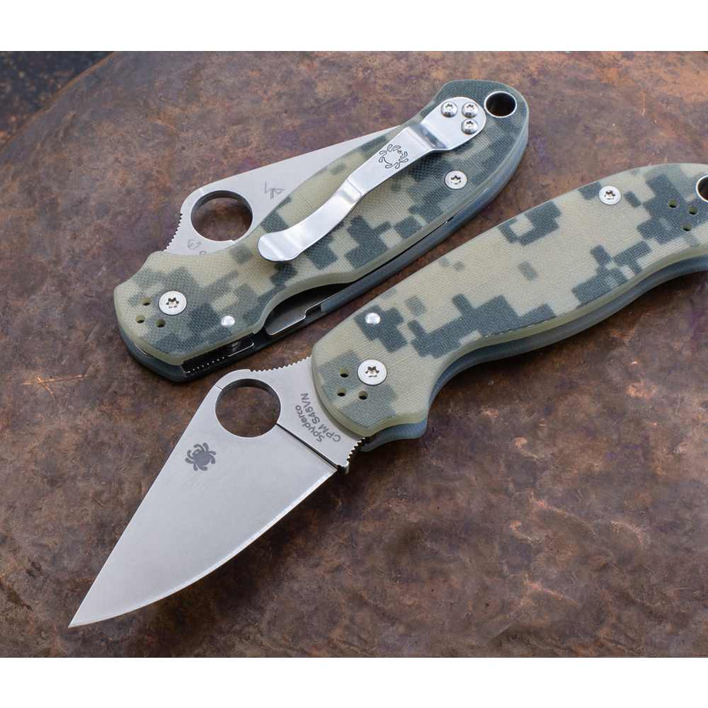Spyderco Para 3 Digital Camo CPM-S45VN 9