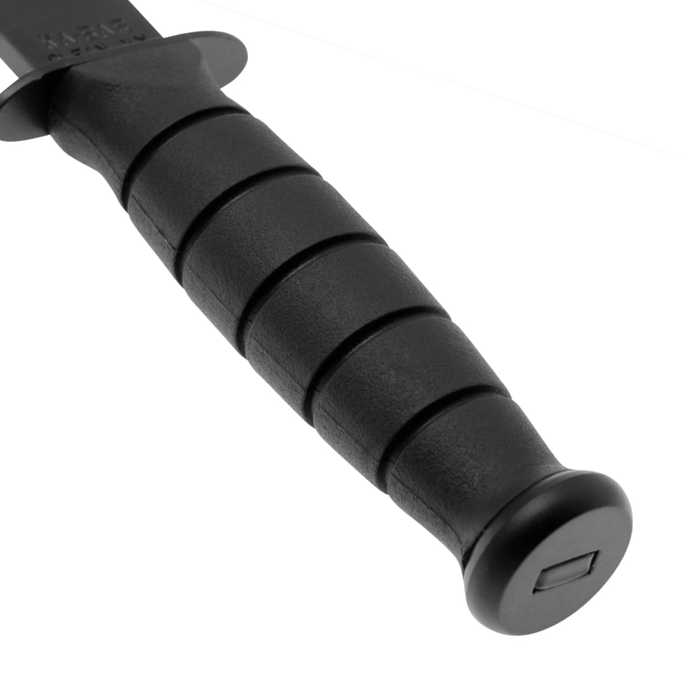 KA-BAR 5055 Short Black Tanto Combo Blade Black Kydex 4