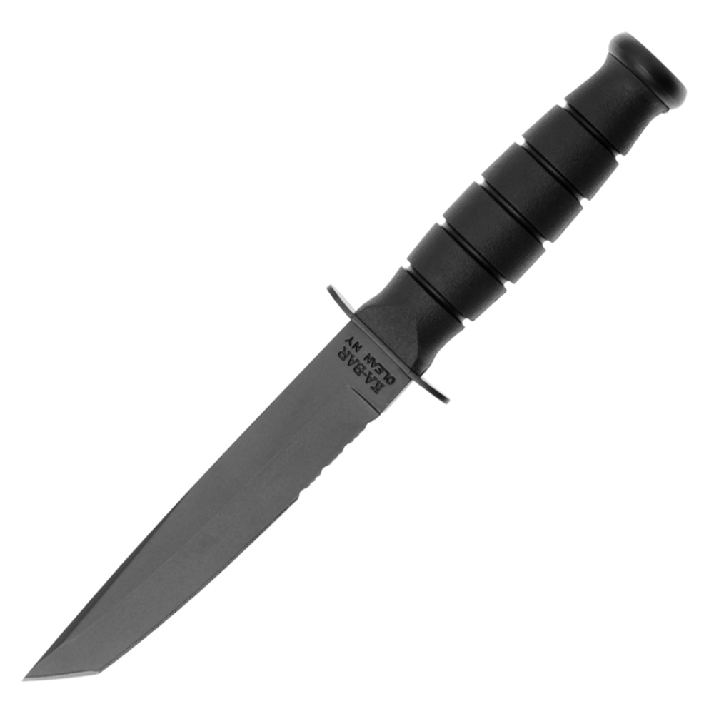 KA-BAR 5055 Short Black Tanto Combo Blade Black Kydex 1