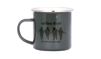 Емайлирано канче Coffee First!
