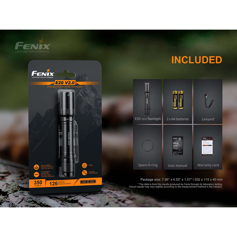 Фенерче Fenix E20 V2.0 AA 13