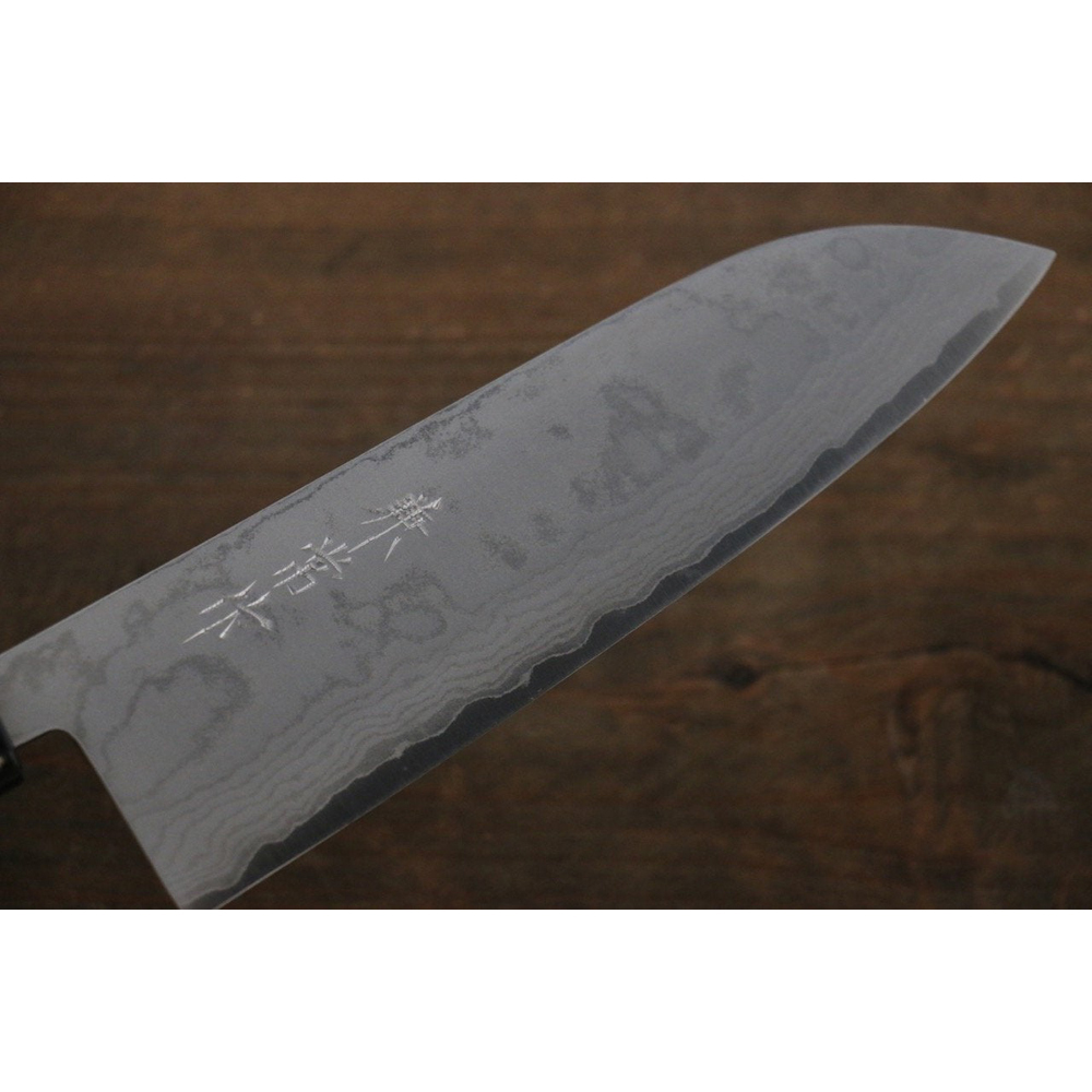 Kanetsune VG1 17 Layer Damascus Santoku Japanese Knife KC444 7