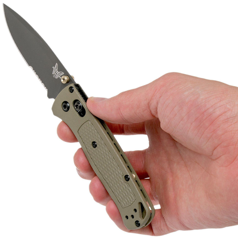 Benchmade 535SGRY-1 Bugout Ranger Green Serrated 8