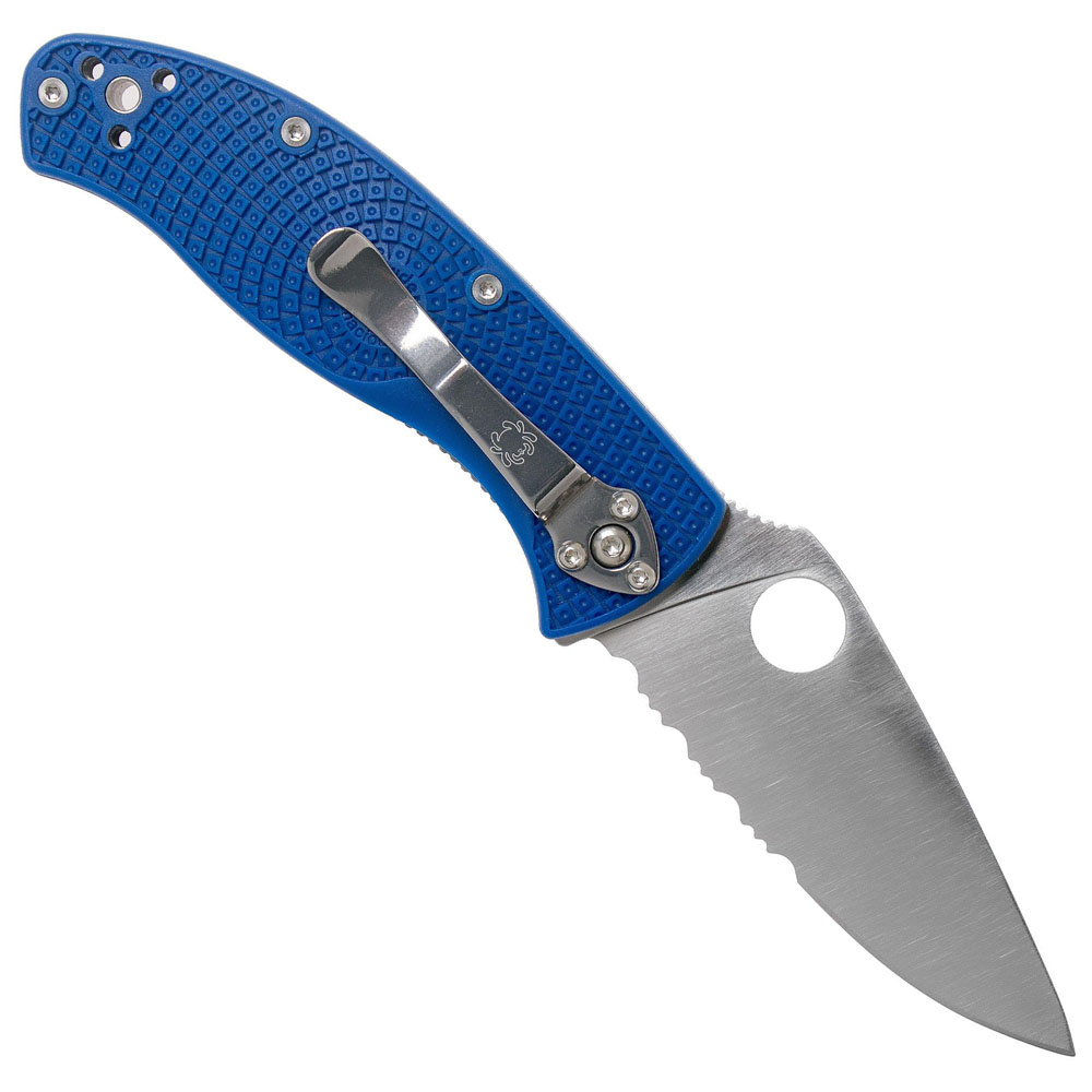 Spyderco TENACIOUS SERRATED LIGHTWEIGHT BLUE CPM S35VN 2