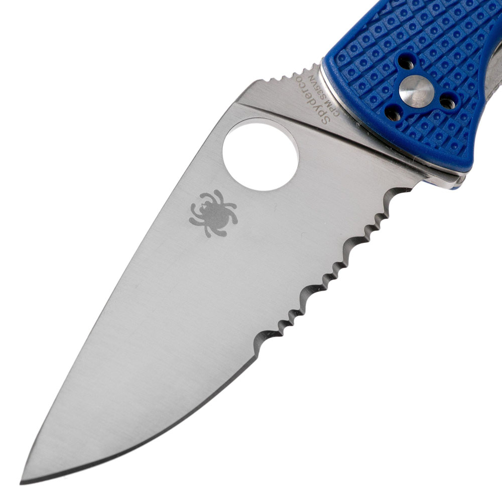 Spyderco TENACIOUS SERRATED LIGHTWEIGHT BLUE CPM S35VN 3