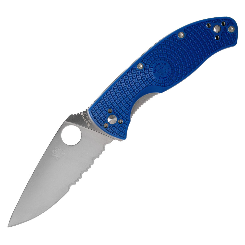 Spyderco TENACIOUS SERRATED LIGHTWEIGHT BLUE CPM S35VN 1