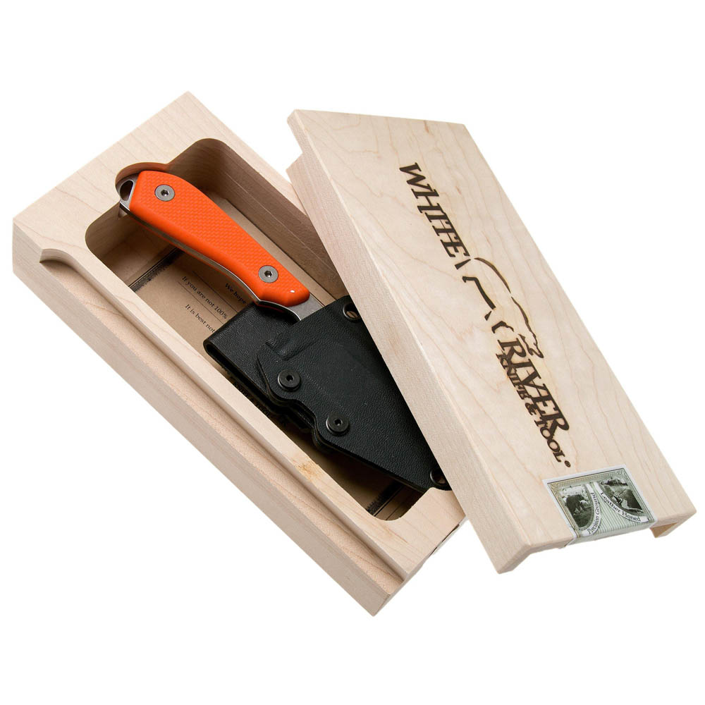 White River Knives M1 Backpacker Pro Orange G10, Kydex 9