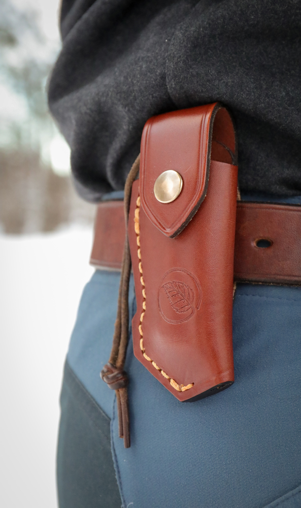 Калъф Casstrom Lars Falt Folding Knife Pouch - Cognac 5